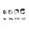 thumbnail image 2 of Pair of Marble Design Thin Silicone Flexible Ear Plugs, 2 of 4