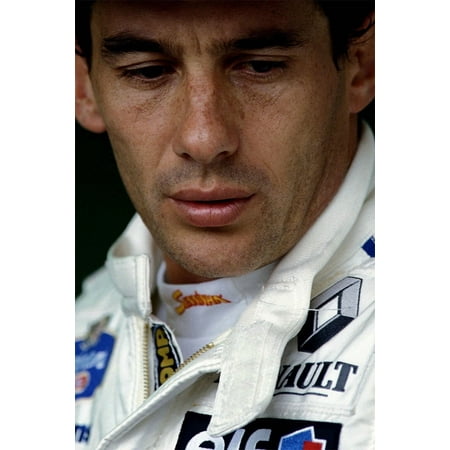 Ayrton Senna F1 Super Racing Car Superstar Painting Wall Art - 20x30 Inch Laminated Poster - Stunning Detail and Bold Colors