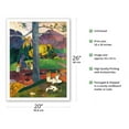 thumbnail image 2 of Mata Mua In Olden Times (Dans des Temps Anciens) - From an Original Color Painting by Paul Gauguin c.1892 - Fine Art Matte Paper Print (Unframed) 20x26in, 2 of 4