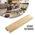 thumbnail image 3 of BUYISI 35-60cm Width 1/1.5/2 Meters Length Plastic Rattan Cane Webbing Roll Wicker Sheet Outdoor Chair Table Furniture Repair Material B, 3 of 5