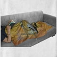 thumbnail image 6 of Vintage Airplane Soft Flannel Fleece Throw Blanket, Retro Seaplane in the Sky World Map Compass Adventure Traveling Journey, Cozy Plush for Indoor and Outdoor Use, 50" x 60", Multicolor, by Ambesonne, 6 of 6