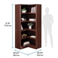 thumbnail image 4 of Sauder Miscellaneous Storage Engineered Wood Bookcase Select Cherry, 4 of 14