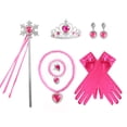 thumbnail image 2 of Girls Princess Dress Deluxe Queen Dress Up Kids Halloween Christmas Party Costumes Outfit Set for Birthday Cosplay, 2 of 5