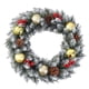 thumbnail image 4 of Corona navideña Corona navideña artificial Corona para puerta de entrada Bayas rojas Navidad, 4 of 9