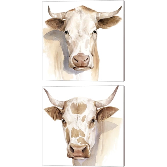 Great Art Now Ranch Shadow by Grace Popp 2 Piece Canvas Art Set Each 14W x 14H