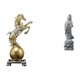 thumbnail image 1 of Estatua moderna de resina con forma de caballo y Guan Yin, adorno coleccionable para sala de estar, oficina, centro de mesa, estante, decoración Feng, 1 of 8