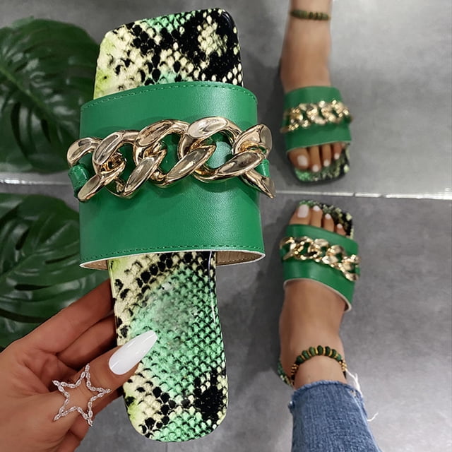 Zapatillas con punta abierta y plana para mujer, sandalias cómodas, informales, cómodas, para playa Wmkox8yii ytu843
