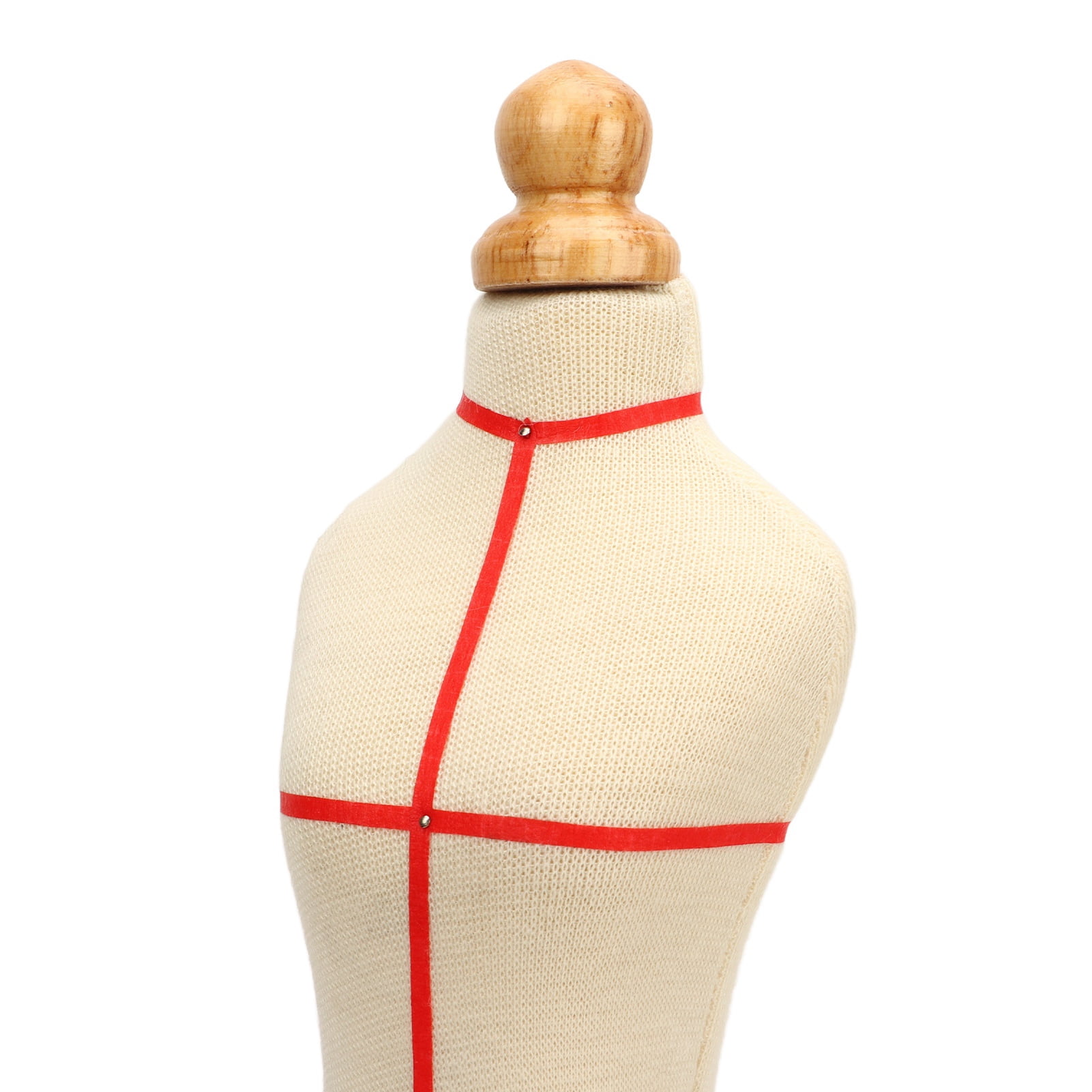 BIMZUC Mini Doll Model Dress Form, Professional Female Adjustable Tailor Mannequin with Wooden Base for Sewing, Pattern Making and Display, 11.42 inches / 29 cm