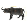 thumbnail image 2 of 1pc Realistic African Buffalo Model Solid Simulation Wildlife Figurine Toy Craft Home Decoration, 2 of 8