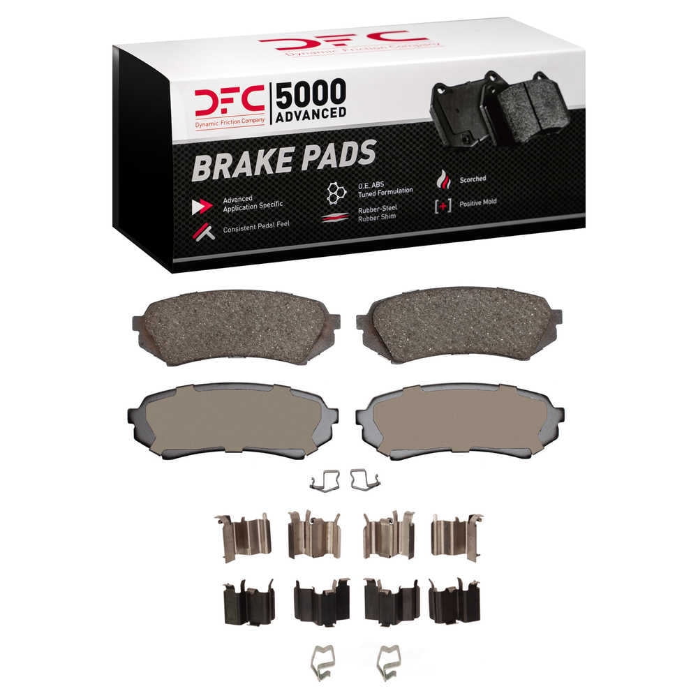Dynamic Friction Company 1551-0773-01 DFC 5000 Advanced Brake Pads - Ceramic and Hardware Kit - OE