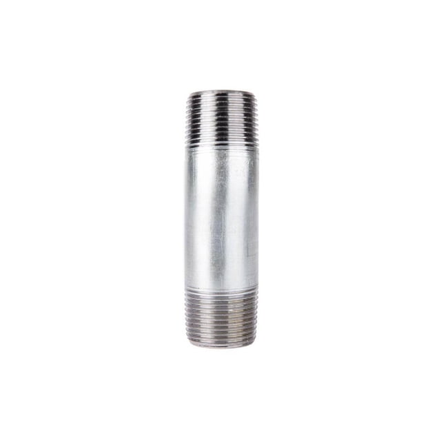 Empalme para mangueras LDR Industries, niple, acero galvanizado, 11 x 4 cm