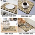 thumbnail image 6 of Fun Coffee Kitchen Mats for Floor Set of 2 Pieces Kitchen Rugs and Coffee Mat Dish Drying Mats Kitchen Accessories, 6 of 6