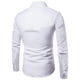 thumbnail image 4 of Blusa y camisa de manga larga con cuello vuelto para hombre, blusa informal lisa de manga larga con botones y bolsillo, camisa de solapa tejida para hombre, 4 of 4