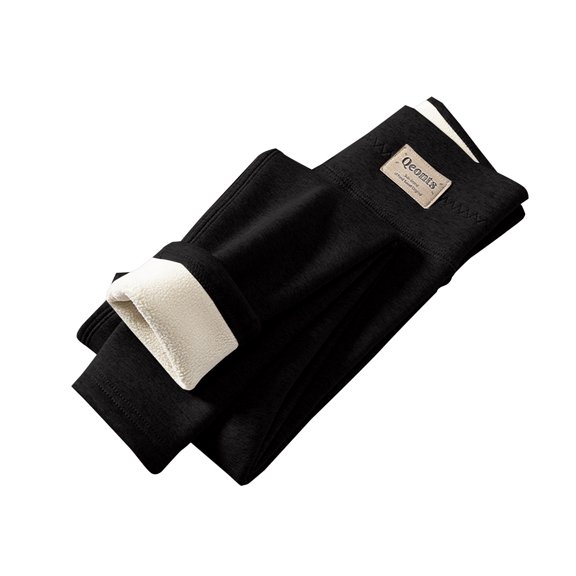 YunPes Girls' Fleece Lined Leggings Winter Warm Comfy Thermal Tights Dance Yoga Track Pants Children's Thick Soft Outwear Trousers