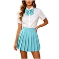 thumbnail image 2 of Ovbmpzd Golf Casual Summer Dresses for Women Mini A-Line Blue Solid Skirts Casual Skirts Women'S Summer Skirts,M, 2 of 6