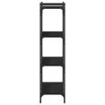 thumbnail image 3 of vidaXL Bookcase 4-Tier Black 80x30x120 cm Engineered Wood, 3 of 5