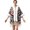 Navy, variant on Women Shawl Floral Printed Fringe Wrap Cape Warm Open Front Cardigan Loose Oversized Outerwear Autumn Winter Vacation Daily Casual Outings Floral