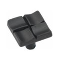 thumbnail image 1 of Hickory Hardware P3457-BI 1 In. Tidal Black Iron Cabinet Knob, 1 of 3