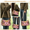 thumbnail image 4 of FORMRS Womens Shoulder Bag with Chain Strap Clutch Purse Cute Tote Handbag, Cute Doughnuts Pattern, 4 of 7