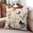 thumbnail image 4 of Flowers Throw Pillow Covers Inserts & Covers,Soft Pillow Cas Covers,linen Pillowcases Double-sided Printing for Sofa Couch Outdoor Decor,Pillow Case Set Of 2,16x16 Inches, 4 of 7
