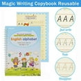 thumbnail image 1 of POINTERTECK Writing Copybook Kids Handwriting Practice Book Children Reusable Groove Magic Copybook, 1 of 7