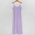 thumbnail image 5 of Pale Lilac Solid Color Sleeveless Dress Dresses Women Summer Women's Summer Clothing, 5 of 9