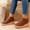 #303-Brown, variant on Roncen Women's Casual Winter Chunky Heel Ankle Boots - Solid Color Round Toe Thick Platform Short Shaft Booties with Wedge Heel for Fashionable Outfit