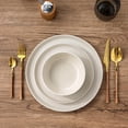 thumbnail image 2 of GBHOME Ceramic Dinnerware Set for 4, 12pcs Stoneware Plates and Bowls Sets, Handmade Chip and Scratch Resistant Dishes Set, Dishwasher & Microwave Safe, 2 of 7