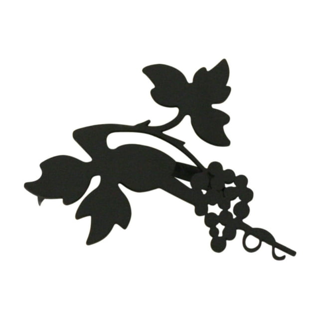 Village Wrought Iron NR-157 Serviette de Table en Forme de Vigne - Noir