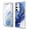 Dark Blue Marble, variant on Suritch Cell Phone Case for Samsung Galaxy S23 Ultra with Built-in Screen Protector and Dual-Layer Protection, Rugged Full Body Shockproof Protective Cover, Pink Rose