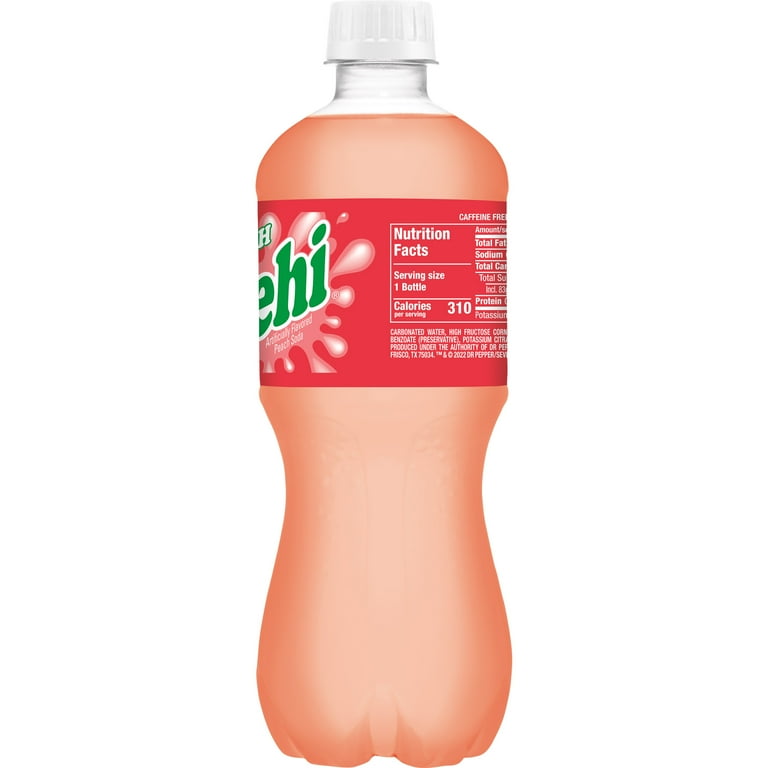 Nehi Caffeine Free Peach Soda Pop, 20 fl oz, Bottle - Walmart.com