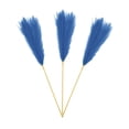 thumbnail image 2 of 3 piezas de arreglos florales artificiales de hierba de pampa, ramas bohemias, pampas falsas Azul, 2 of 8