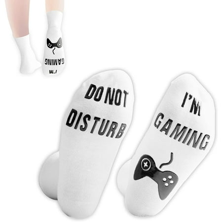 Do Not Disturb I'm Gaming Socks, Gaming Sock Funny Novelty Gift for ...
