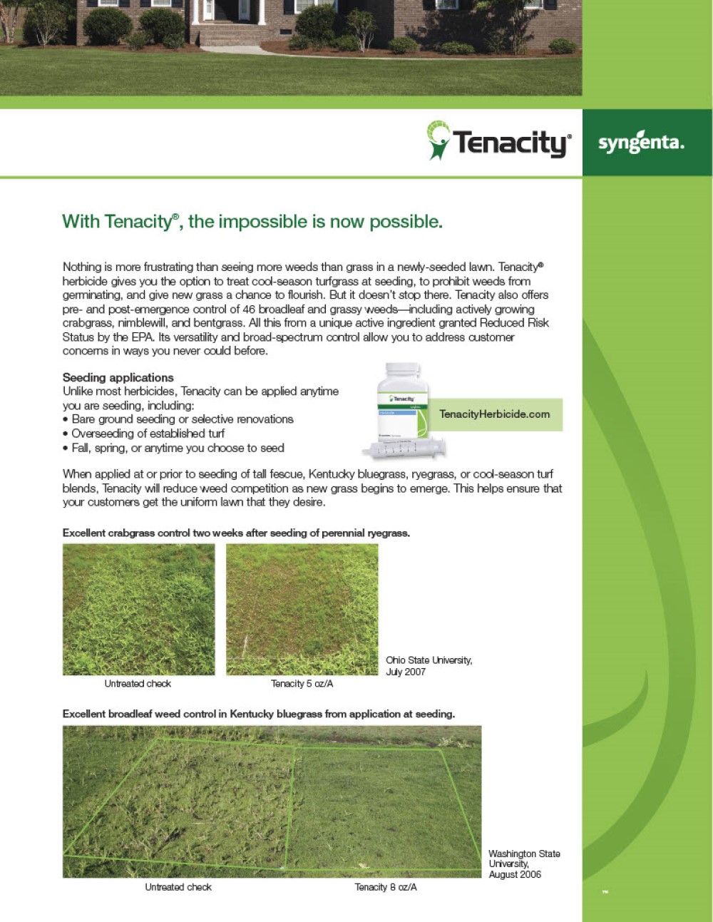 Syngenta Tenacity Herbicide - Selective Broadleaf Weed & Grass Control - 8 fl oz - image 2 of 5