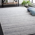 thumbnail image 3 of SAFAVIEH Mirage Lecia Striped Polyester Area Rug, Dark Gray/Ivory, 4' x 6', 3 of 5