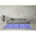 thumbnail image 3 of Ahgly Company Machine Washable Indoor Rectangle Persian Blue Traditional Area Rugs, 7' x 10', 3 of 4