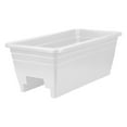 thumbnail image 3 of HC Companies Heavy Duty 24 In Plastic Deck Rail Box Planter, White (5 Pack), 3 of 6