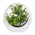 Ywbawe Faux Flower Arrangement Set, Artificial Plant Pot with Luminous