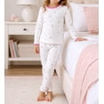 thumbnail image 4 of WIBACKER 2-7 Years Toddler and Little Girls' Long Sleeve Pajamas Set Cotton Top and Pants 2 Piece Sleepwear Pjs - Small Flowers, 4 of 14