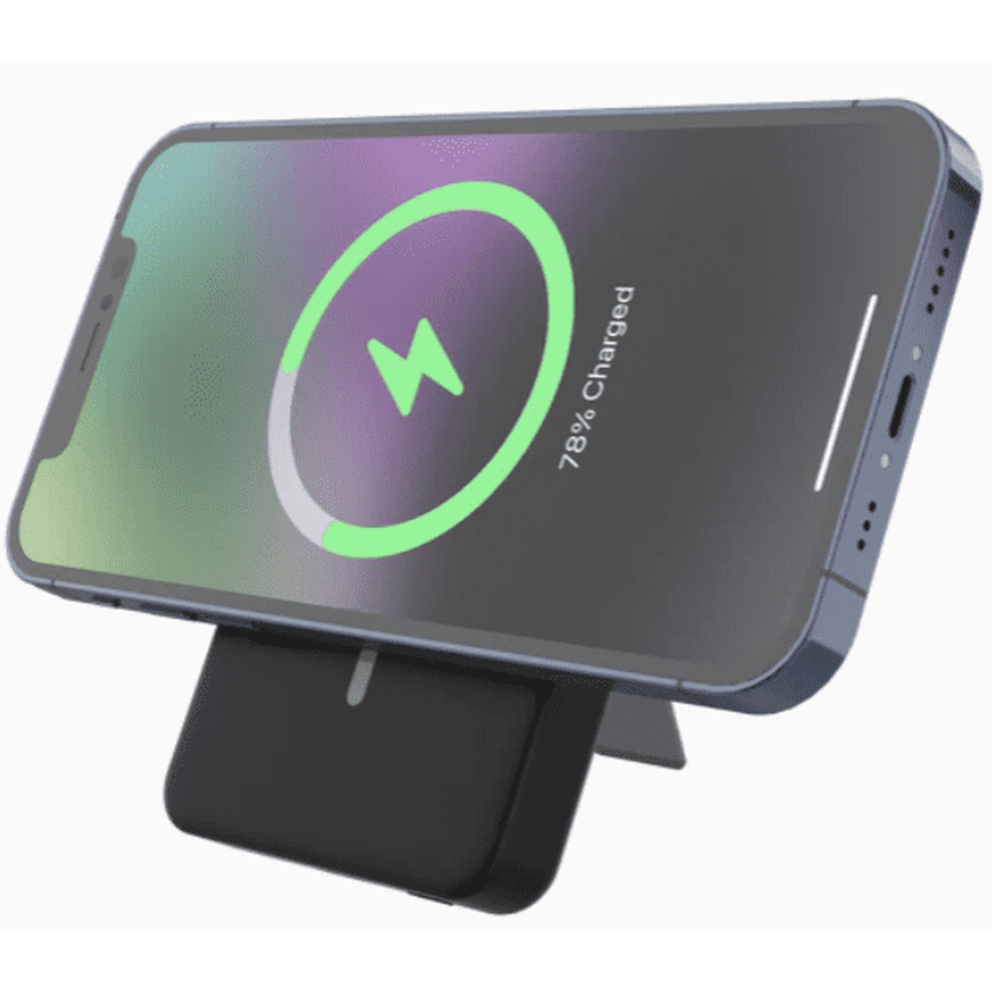 myCharge Magnetic 5K Wireless Power Bank with Stand, MagSafe Compatible 5,000 mAh Portable Charger for iPhone 12 and Newer