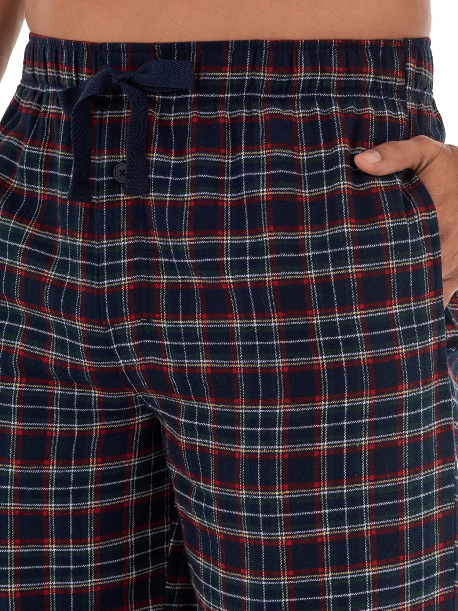 George Men's Plaid Woven Flannel Sleep Pants