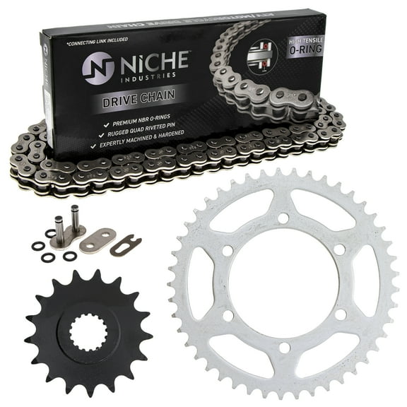 Niche Sprocket Chain Set for Suzuki GSXR1000R 17/45T 520 O-Ring Motorcycle MK1004520