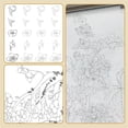 thumbnail image 4 of Chinese Painting White Drawing Copying Album, Chinese Calligraphy Paper Book, Beginner China Sketch Copybook, Traditional Flower & Bird Design, Drawing Practice Book Painting (People), 4 of 7