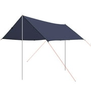 Outad 3X4 Meters Sun Sail Shade Ultra-Light 40D Silicon Coating Sun Sail Shade Canopyl For Outdoor