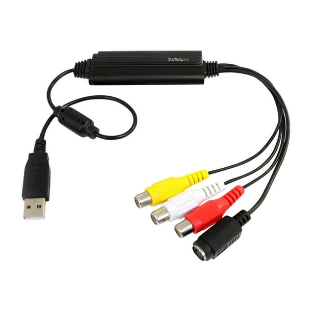 StarTech.com Video Capture USB2 Composite to USB Capture - S Video Converter / Adaptateur Vidéo Analogique vers Numérique avec Support TWAIN et Mac (SVID23) - Adaptateur Vidéo - USB 2.0 - NTSC, SECAM, PAL - Noir