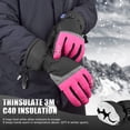 thumbnail image 3 of Guantes de esquí MCTi impermeables para invierno, tabla de snowboard 3M Thinsulate para mujer, 3 of 6