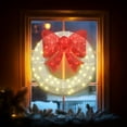 thumbnail image 6 of Recaceik 35.4in Green Christmas Wreath with 90Lights, Outdoor Prelit Christmas Wreath Decorations, 6 of 9
