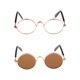 thumbnail image 1 of 2 Pares Gafas Retro para Muñecas Gafas para Muñeca BJD Accesorios Metálicos para Muñeca Bola Articulada Estilo 1/6 Adecuado para Blythe Juegos de rojizo y claro, 1 of 9