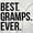 White, variant on Best Gramps Ever Grandpa Grandfather Men's Long Sleeve Tee T Shirt Brisco Brands S