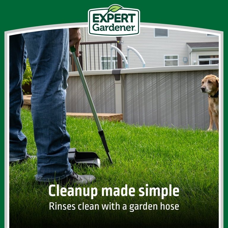 Expert Gardener 2-Piece Poly Rake & Pan Set, Gray photo 4
